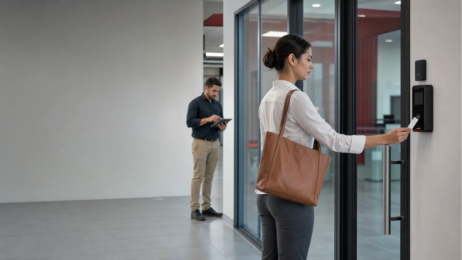 Reloj checador biométrico para control de asistencia en empresa